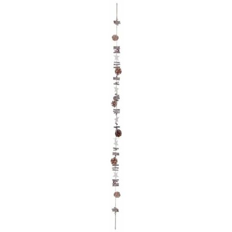 Paris Prix - Guirlande De Noël délices Des Fêtes 160cm Naturel (1/2)