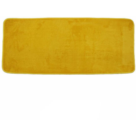 Tapis de Bain Microfibre "Vitamine" 50x120cm Miel (1/2)