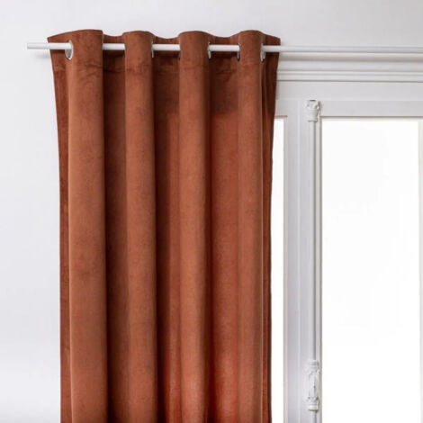 Rideau Tamisant "Lilou" 140x260cm Terracotta