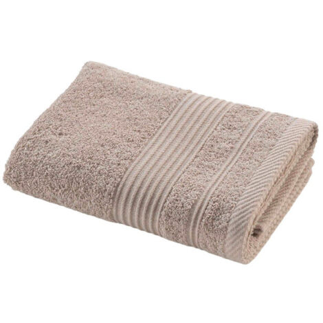 Serviette de Toilette "Tendresse" 50x90cm Taupe (1/4)