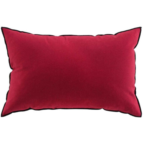 Coussin Déco "Mistraline" 40x60cm Bordeaux (1/4)