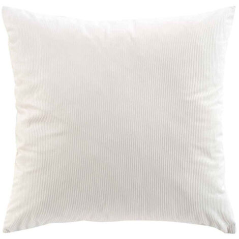Coussin Déco en Velours "Casual" 60x60cm Naturel (1/3)