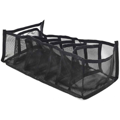 Rangement Vêtements "7 Compartiments" 36cm Noir (1/4)