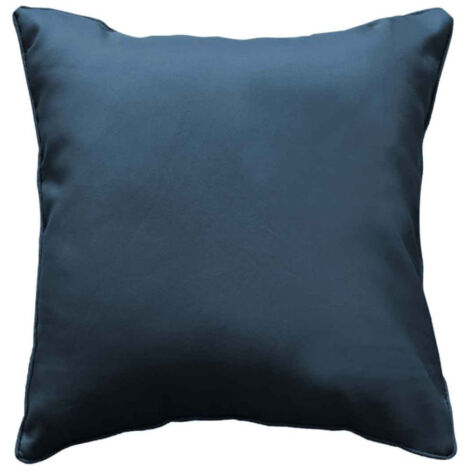 Coussin Carré Déco "Essentiel" 60x60cm Bleu Marine (1/4)