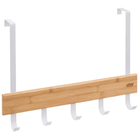 Porte-Serviettes en Bambou "Natureo" 40cm Blanc (1/4)