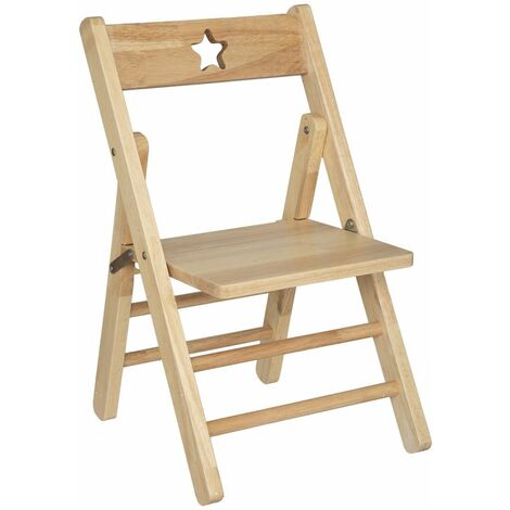 Chaise Pliante Enfant Bois 51cm Naturel (1/3)