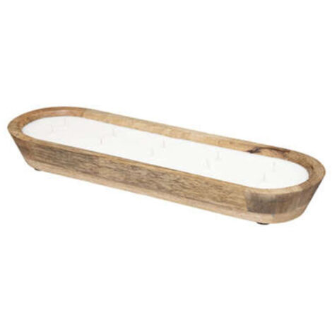 Bougie Parfumée en Bois "Paola" 900g Douceur de Lin (1/2)