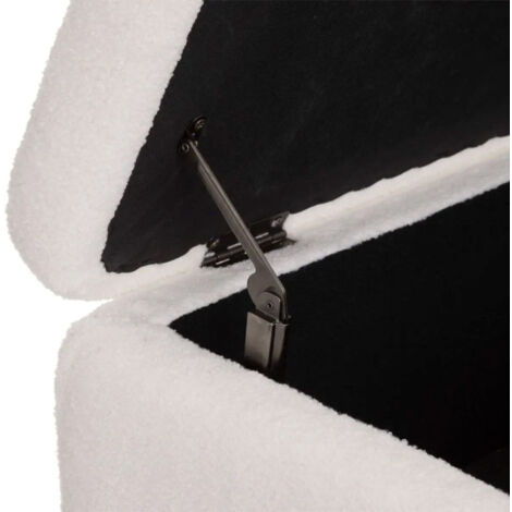 Banc & Coffre de Rangement "Aurora" 100cm Blanc