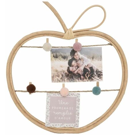 Porte-Photo en Rotin Campagne 35cm Beige (1/3)