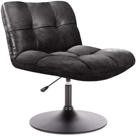 Fauteuil Vintage Design "Indus" 89cm Noir (1/2)