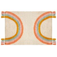 Tapis Déco Enfant Arc-en-Ciel 100x150cm Multicolore