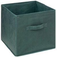 Boîte de Rangement Carrée Velours "Mix N Modul" 31x31cm Kaki