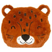 Coussin Enfant Panthère Jungle 30x30cm Marron