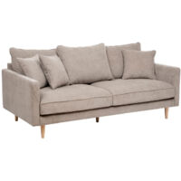 Canapé 3 Places en Tissu "Candice" 194cm Beige
