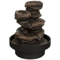 Fontaine Design "Sharmila" 22cm Noir & Naturel