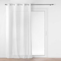 Rideau Voilage à Œillets Maille "Naomie" 140x240cm Blanc