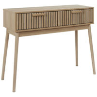 Console 2 Tiroirs "Klaus" 100cm Marron