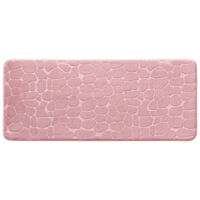 Tapis de Bain "Ricochet" 50x120cm Rose Poudré