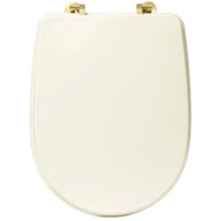 Abattant WC Design "Duo" 49cm Ivoire