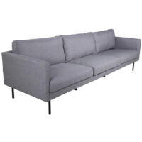 Canapé 3 Places en Tissu "Zoom" 260cm Gris