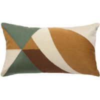 Coussin Déco Imprimé "Hary" 30x50cm Vert