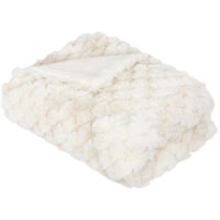 Plaid Imitation Fourrure "Adriel" 120x160cm Beige