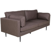Canapé 3 Places en Microfibre "Boom" 203cm Marron