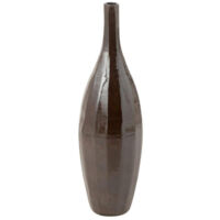Vase Bouteille en Terre Cuite "Terra" 70cm Marron