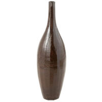 Vase Bouteille en Terre Cuite "Terra" 93cm Marron