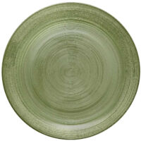 Lot de 6 Assiettes Plates "Jem" 28cm Vert