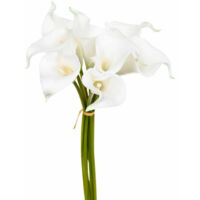 Bouquet de Fleurs "8 Aromes" 36cm Blanc