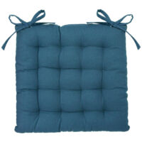 Galette de Chaise "Loria" 38x38cm Bleu Canard