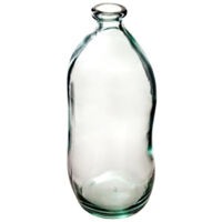 Vase Vintage en Verre "Bouteille" 35cm Transparent