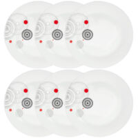Lot de 6 Assiettes Plates "Instant" 27cm Blanc