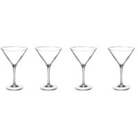 Lot de 4 Verres à Pied "Cocktail" 30cl Transparent