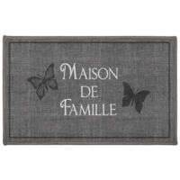 Tapis Rectangle "Familia" 50x80cm Gris