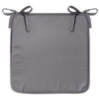 Galette de Chaise "Micro" 39x39cm Gris Foncé