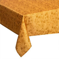 Nappe Antitache à Motifs "Tropikal" 140x240cm Ocre