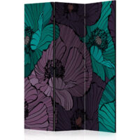 Paravent 3 Volets "Flowerbed" 135x172cm