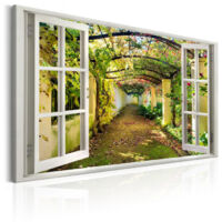 Tableau Imprimé "Window : View on Pergola" 60 x 90 cm