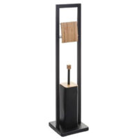 Brosse WC & Dérouleur Bambou "Natureo" 80cm Noir