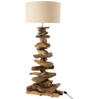 Lampe à Poser Design "Bois Flotté" 90cm Naturel