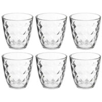 Lot de 6 Gobelets Bas "Fabi'Eau" 25cl Transparent