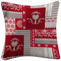 Housse de Coussin "Sweet Heart" 60x60cm Gris