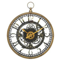 Pendule Murale Mécanique "Tazar" 26cm Naturel
