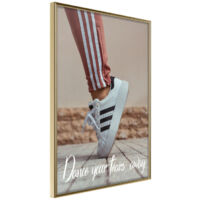 Affiche Murale Encadrée "Dance" 21 x 30 cm Or