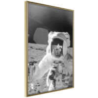 Affiche Murale Encadrée "Space Fun" 30 x 42 cm Or