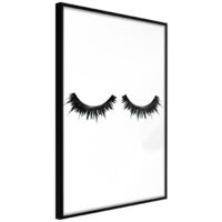 Affiche Murale Encadrée "False Eyelashes" 30 x 42 cm Noir