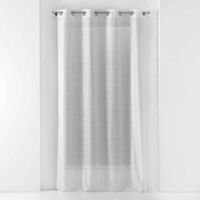 Rideau Voilage à Œillets "Castille" 140x240cm Blanc