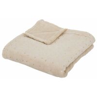 Plaid Flanelle Enfant Berlingot 75x100cm Beige
